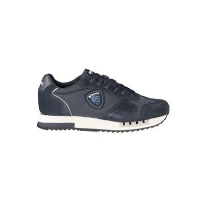 Blauer Blue Polyurethane Men Sneaker In Black