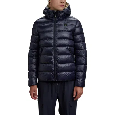 Blauer Blue Polyester Coat