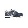 Blauer Sleek Black Sports Sneakers With Contrast Accents In Blue