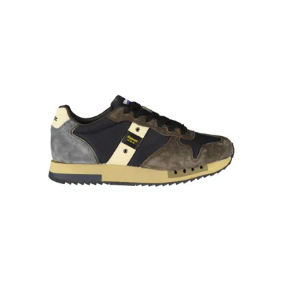 BLAUER BLAUER BLUE POLYURETHANE MEN MEN'S SNEAKER