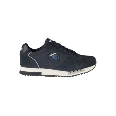 BLAUER BLAUER BLUE POLYURETHANE MEN MEN'S SNEAKER