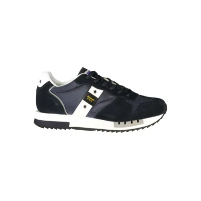 Blauer Queens Panelled Sneakers In Black