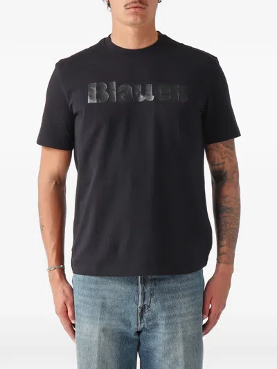 Blauer Bourne Logo-print T-shirt In Black