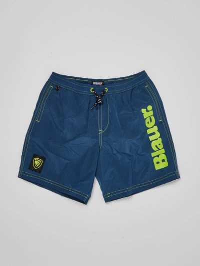 Blauer Kids' Boxer Beachwear In Blu