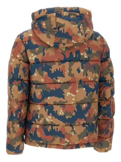 Blauer Burton Camouflage-pattern Down Jacket In Brown