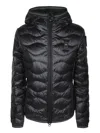 Blauer Glossy-finish Quilted Padded Jacket In Black