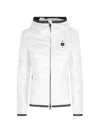 Blauer White Camelia Hooded Wave Stitching Polyamide Down Jacket In Multi