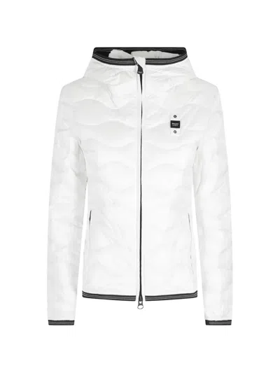 Blauer Camelia Hooded Quilted Jacket In White