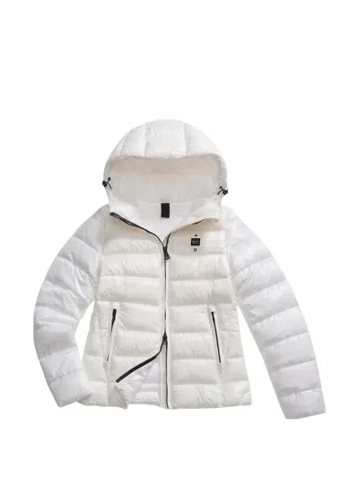 Blauer Caroll Sorona® Aura Quilted Hooded Padded Jacket In Weiss