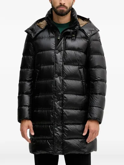 Blauer Carver Hooded Padded Coat In Black