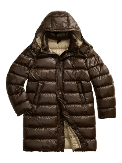 Blauer Carver Hooded Puffer Coat In Brown