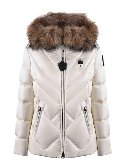 Blauer Satin Nylon Down Jacket