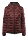 Blauer Camellia Wave Down Jacket In Brown