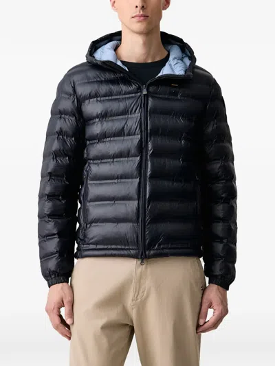 Blauer Charles Hooded Quilted Jacket In Blue