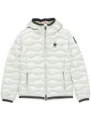 Blauer Wave Pattern Down Jacket Camelia In Green