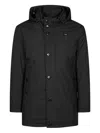 Blauer Chester Hooded Parka In Black