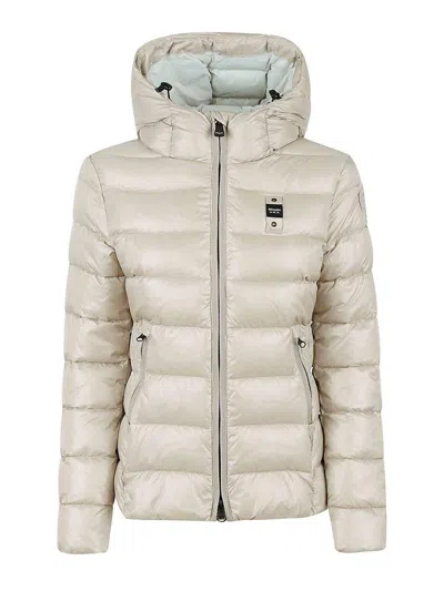 Blauer Ripstop Padded Jacket In Beige