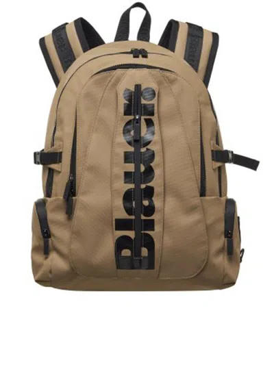 Blauer Coated Backpack In Brown