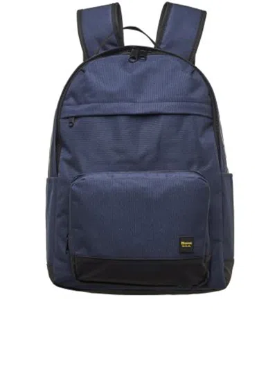 Blauer Cordura Backpack In Blue