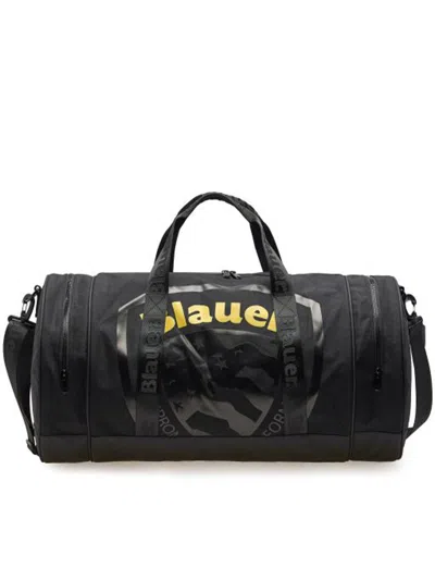 Blauer Cordura Duffle Bag In Black