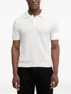 Blauer 반소매 폴로 셔츠 In White