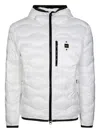 Blauer Piumino Wave Con Cappuccio Regular-fit Jacket In White