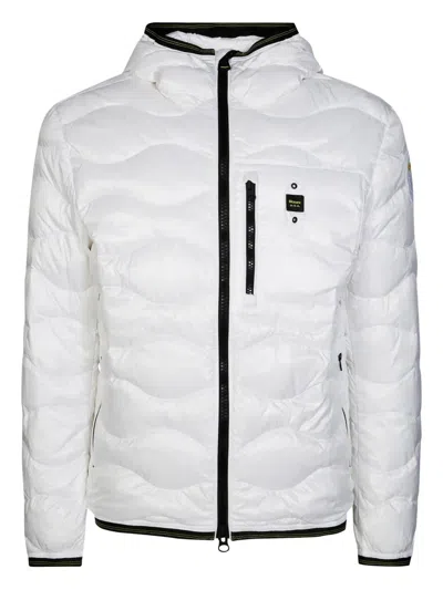 Blauer Daniel Wave Puffer Jacket In White