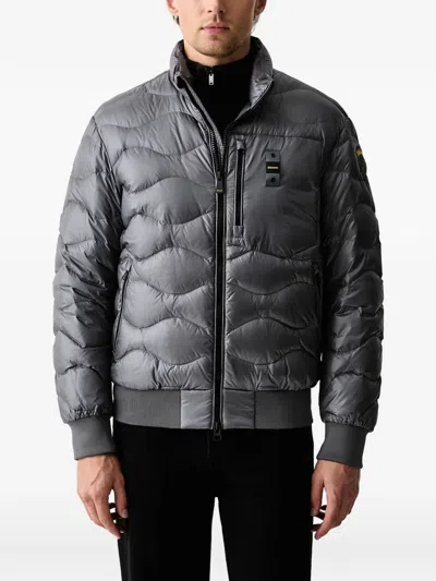 Blauer Daniel Wave-quilted Padded Jacket In Multi