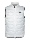 Blauer White Polyamide Sleveless Jacket In White