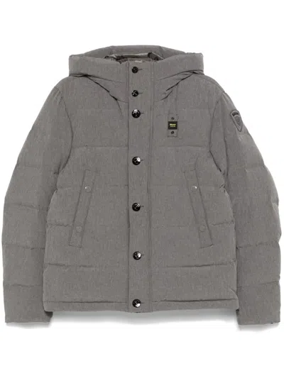 Blauer Dean Puffer Jacket In Grey