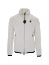 Blauer Dimock Logo-patch Zip-up Jacket In White