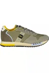 Blauer Green Leather Men Sneaker In Grey