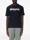 Blauer Ernst Logo-print T-shirt In Blue