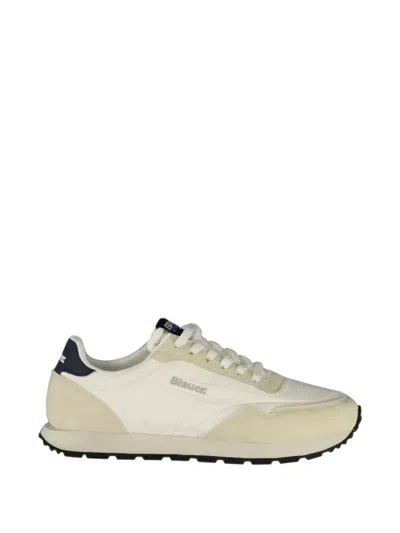Blauer Falcon Logo-print Panelled Sneakers In White