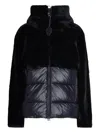 Blauer Faux-fur Panelled Jacket In Black