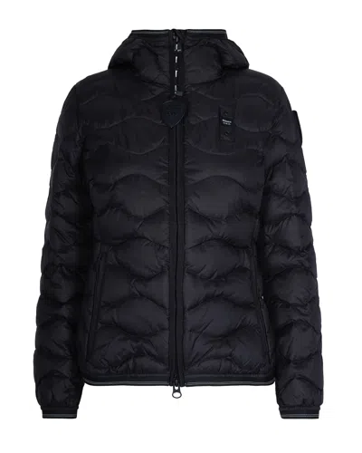 Blauer Giubbino Camelia Nero Interno Beige In Blue