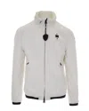 Blauer Dimock Logo-patch Zip-up Jacket In White
