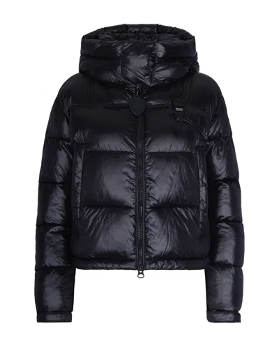 Blauer Giubbino Gloria Black Interno Beige In Blue