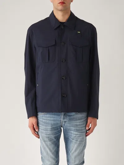 Blauer Giubbotto Gorham Regular-fit Soft Shell Jacket In Blue