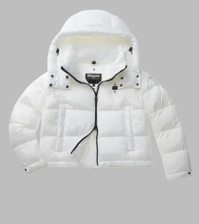 Blauer Gloria In White