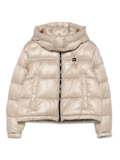 Blauer Gloria Puffer Coat In Neutral