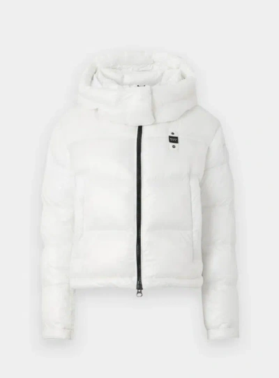 Blauer Gloria In White