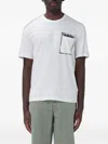 Blauer Graphic-print Chest-pocket T-shirt In White