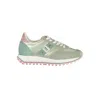 Blauer Suede-panelled Satin Sneakers