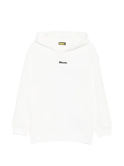Blauer Hadassah Hoodie Mit Logo-print In White
