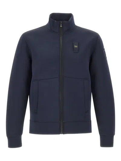 Blauer Halborn Zip-fastening Sweatshirt In Blue
