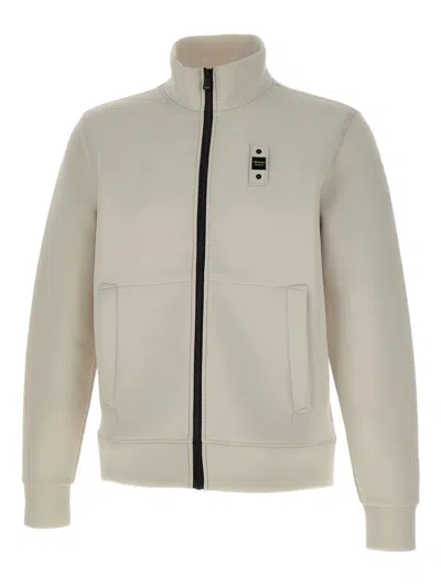 Blauer Halborn Zip-fastening Sweatshirt In Neutral