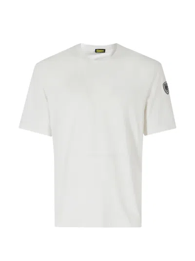 Blauer Hanson Logo-patch T-shirt In White