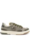 Blauer Green Leather Men Sneaker In Multi