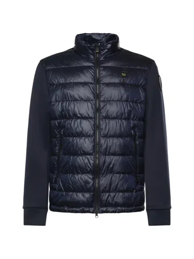 Blauer Hebron Zip-up Jacket In Black